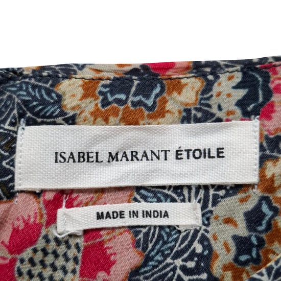 Isabel Marant Étoile Sevan kjol i blommigt siden - Image 3
