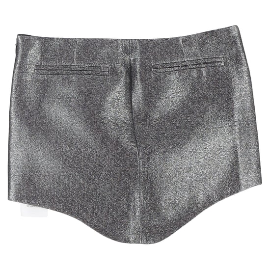 Attico Wave Tech glänsande minikjol i grått lurex - Image 2