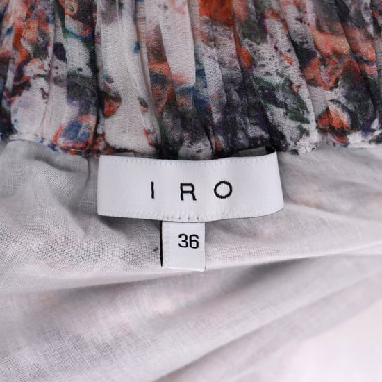 Iro Paris Megan Mönstrad Volangminikjol i Flerfärgad Viskos - Image 4