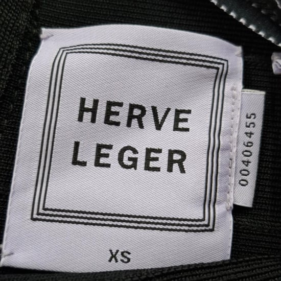 Herve Leger Layered Mini Kjol i Svart Rayon - Image 3
