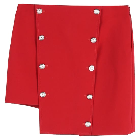 Versus Versace asymmetrische minirok in rode polyester - Image 1