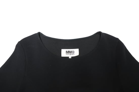 Maison Margiela MM6 T-shirtklänning i svart bomull - Image 6
