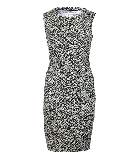 Diane Von Furstenberg bodycon jurk met slangenprint in zwarte viscose - Image 1