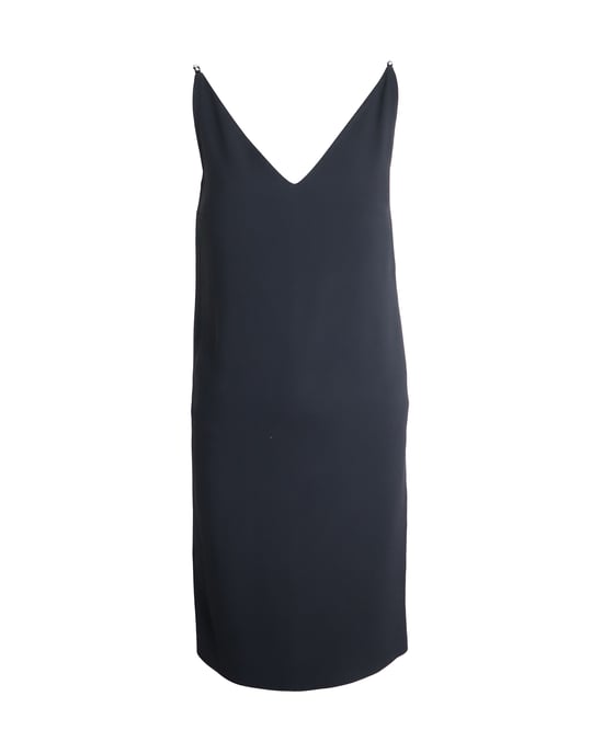 Maison Margiela Sleeveless V-Neck Dress in Black Acetate - Image 1