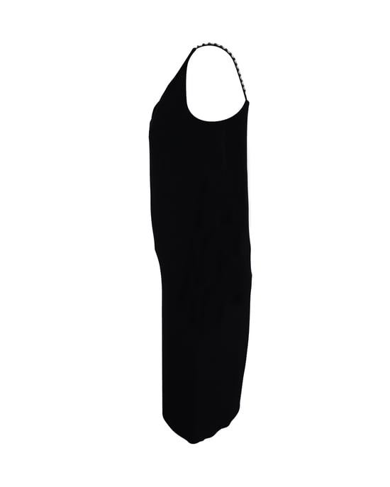 Maison Margiela Sleeveless V-Neck Dress in Black Acetate - Image 2