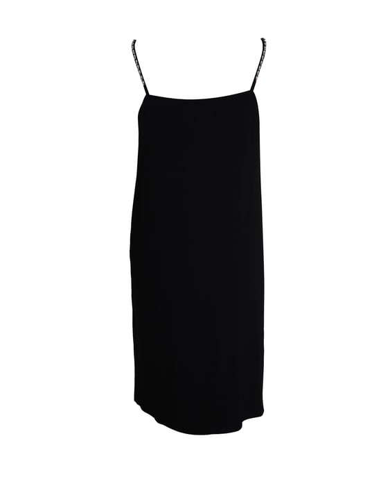 Maison Margiela Sleeveless V-Neck Dress in Black Acetate - Image 3