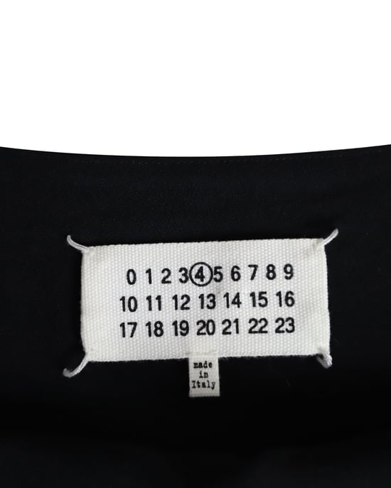 Maison Margiela Sleeveless V-Neck Dress in Black Acetate - Image 4