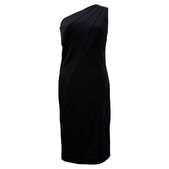 Diane von Furstenberg jurk met één schouder, tot op de knie, in zwart polyester - Image 1