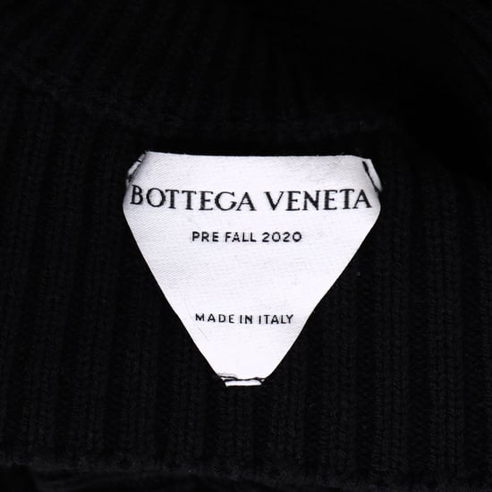 Bottega Veneta jurk met uitsnijdingen tot op de knie in zwarte wol - Image 4