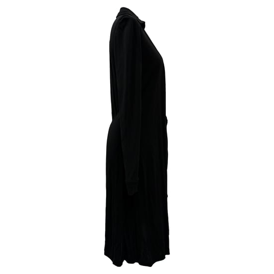 Diane von Furstenberg V-ringad knälång klänning i svart rayon - Image 2