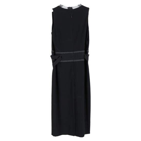 Hugo Boss jurk met V-hals in zwart polyester - Image 2