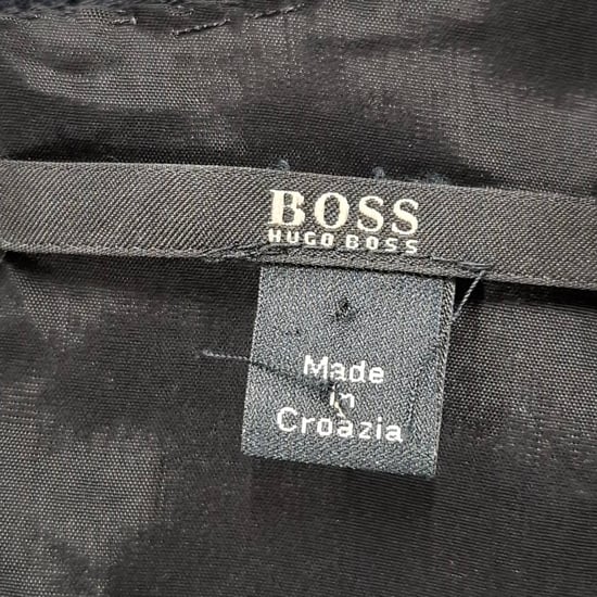 Hugo Boss jurk met V-hals in zwart polyester - Image 3