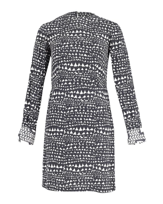 Stella McCartney bedrukte kokerjurk van polyester in zwart-wit. - Image 1