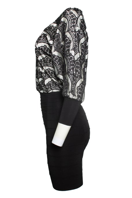 Gucci, svart spetsklänning - Image 2