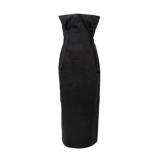 Yohji Yamamoto strapless jurk - jaren '90 - Image 1