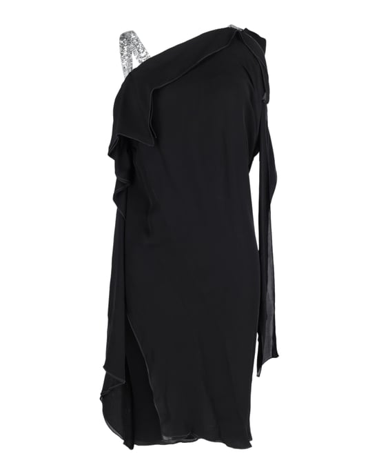 Roland Mouret Asymmetrisk Klänning i Svart Siden - Image 1