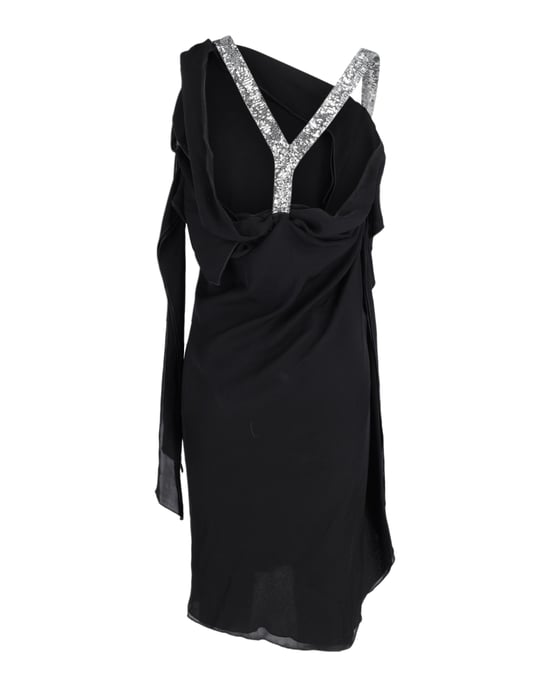 Roland Mouret Asymmetrisk Klänning i Svart Siden - Image 3