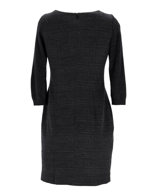 Boss By Hugo Boss Gedrapeerde Jurk in Zwart Polyester - Image 3