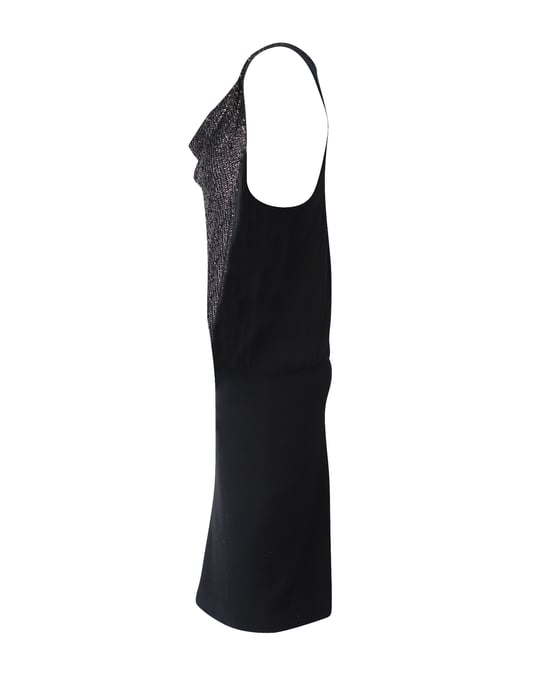Tory Burch – Klänning med racerback-mönster i svart paljettpolyester - Image 3