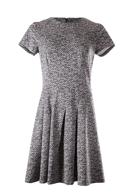 Michael Kors Knitted Dress in Black and White Viscose - Image 1