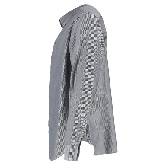 Giorgio Armani Diagonal Striped Long Sleeve Shirt in Grey Cotton - Image 2