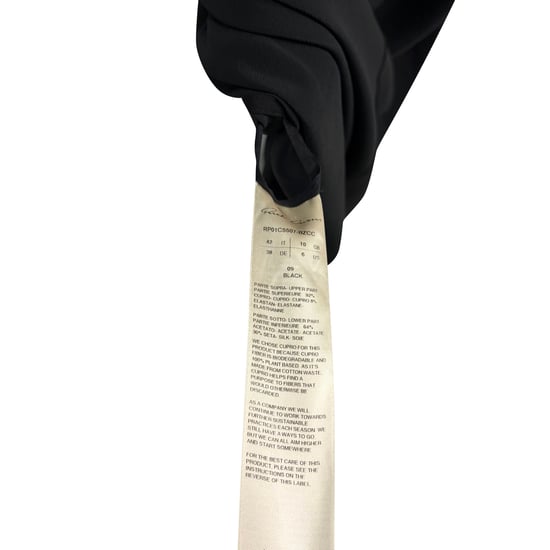 Rick Owens maxi-jurk met ronde hals en vliegerprint in zwart cupro - Image 5