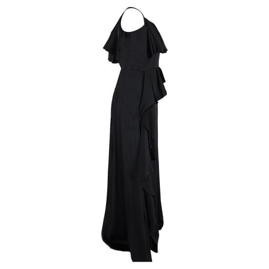 Temperley London – Off-Shoulder maxiklänning med volanger i svart acetat - Image 3