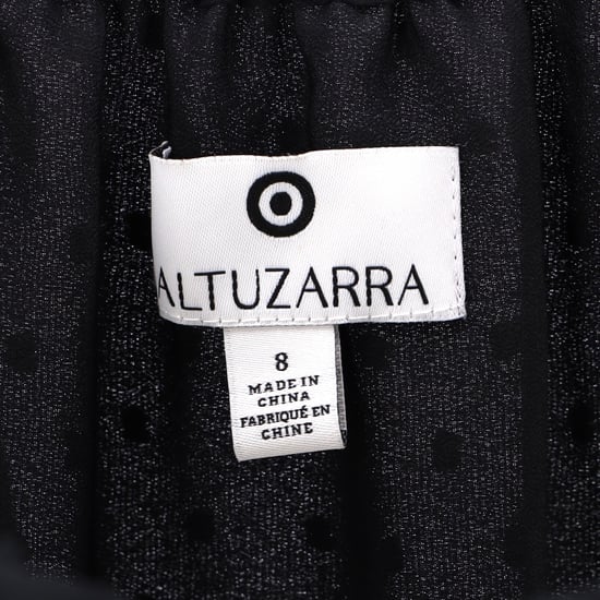 Altuzarra x Target Swiss Dot Maxiklänning med långa ärmar i svart polyester - Image 4