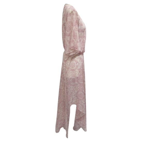 Maje Rifal maxi-jurk met paisleyprint in roze polyester - Image 3