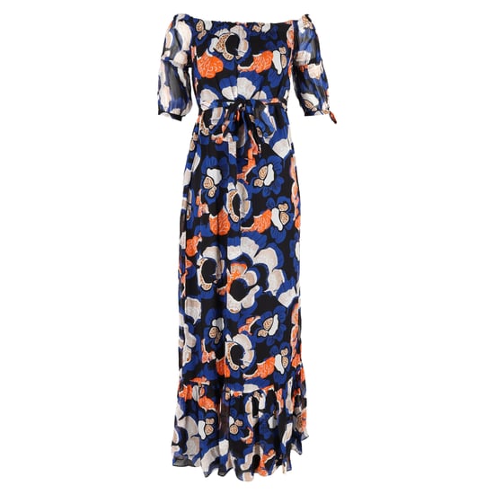 Diane Von Furstenberg Ashley Off Shoulder Jurk met Riem in Meerkleurige Viscose - Image 1