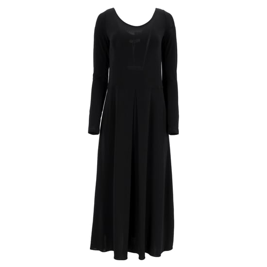 Max Mara Leisure geplooide jersey maxi-jurk in zwarte viscose - Image 1