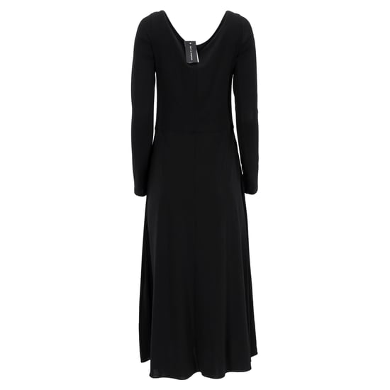 Max Mara Leisure geplooide jersey maxi-jurk in zwarte viscose - Image 3