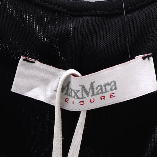 Max Mara Leisure geplooide jersey maxi-jurk in zwarte viscose - Image 4