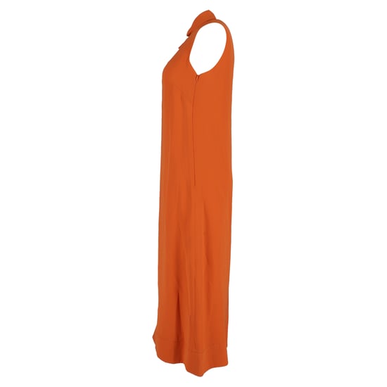 Valentino asymmetrische midi-tentjurk van oranje zijde - Image 2