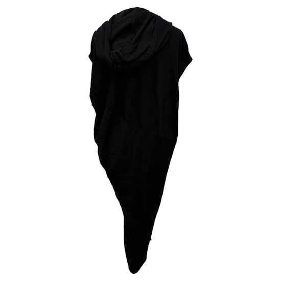 Rick Owens Edfu maxiklänning med huva i svart bomull - Image 4