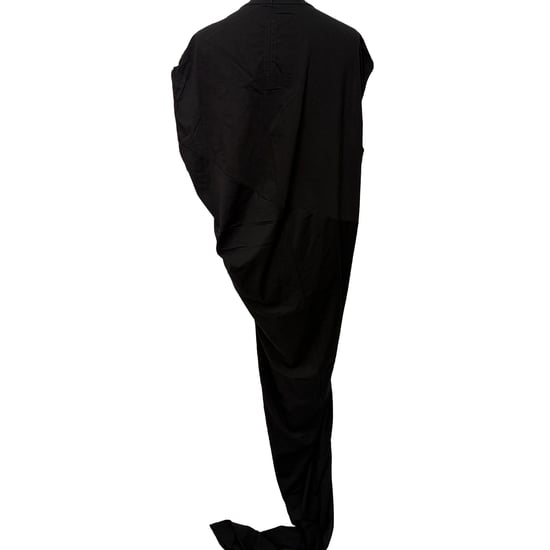 Rick Owens Edfu maxi-jurk met ronde hals in zwart katoen - Image 2