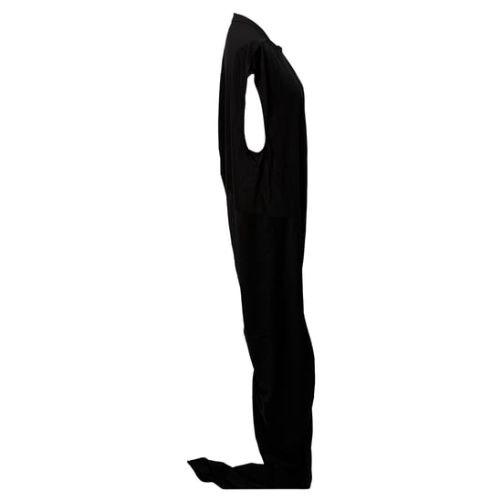 Rick Owens Edfu maxi-jurk met ronde hals in zwart katoen - Image 3