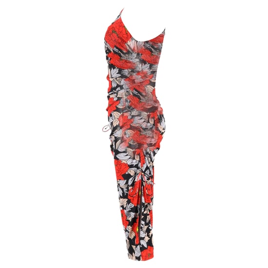 Diane Von Furstenberg Blommigt Rynkad Midiklänning i Flerfärgad Nylon - Image 2
