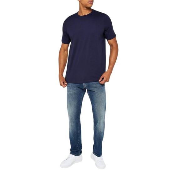 Donnay Effen T-shirt met ronde hals voor heren (set van 3) (Wit/blauw/navy) - Image 3