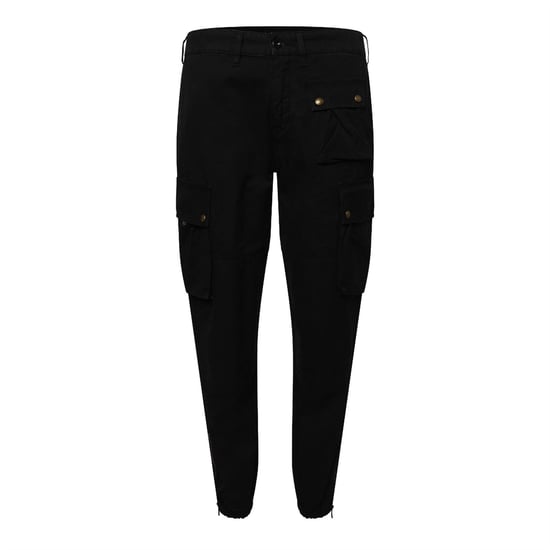 Men's Belstaff Trialmaster Cargo Trousers in Black - Image 1