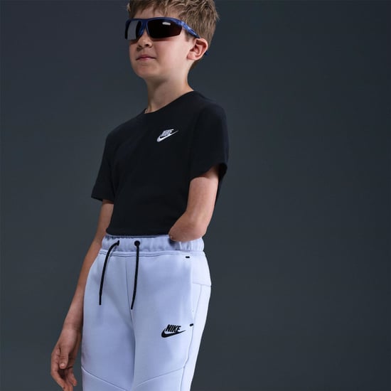 Boys Nike Tech Fleece Big Kids Pants in Ghost/Black/Bla - Image 6