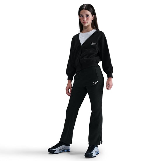 Girls Nike G Nsw Flc Pnt C in Black/White - Image 3