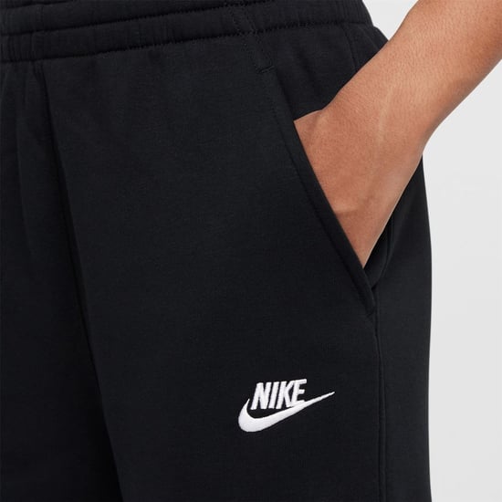 Girls Nike G Nsw Clb Flc W Jn99 in Black/Black/Whi - Image 4