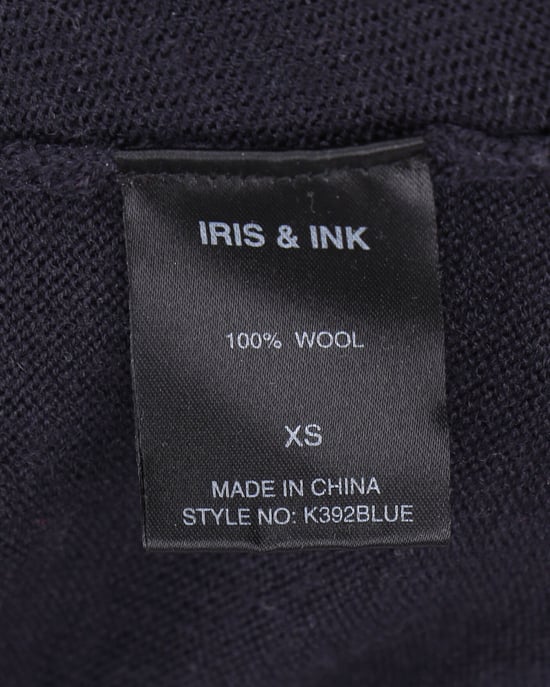 Iris & Ink Polotröja i Marinblå Ull - Image 4