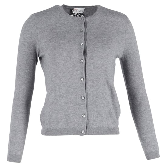 RED Valentino vest met knoopsluiting in grijze wol - Image 1