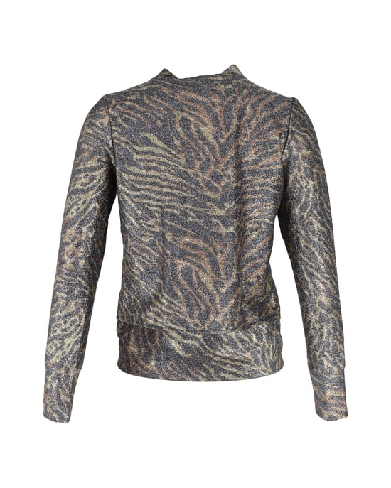 Ganni Lurex Jerseykofta i djurmönster i polyester - Image 3