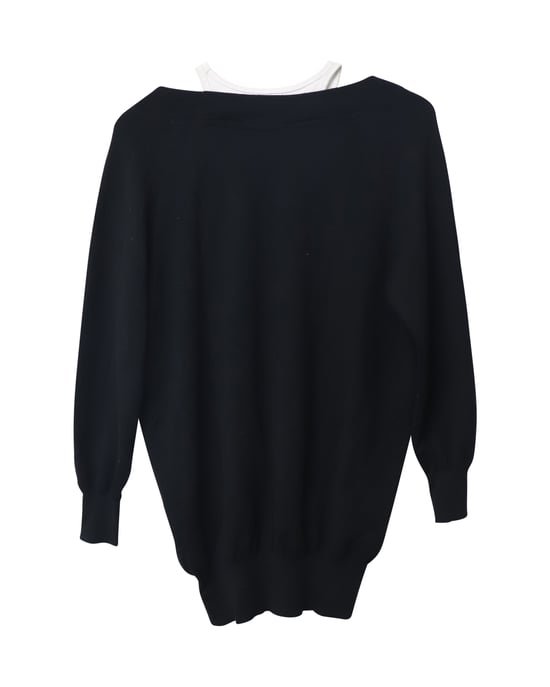 Alexander Wang Layered Sweater Dress i svart merinoull - Image 5