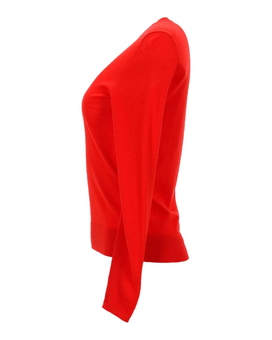 Boss Merino Super Fine Sweater in rode wol - Image 2