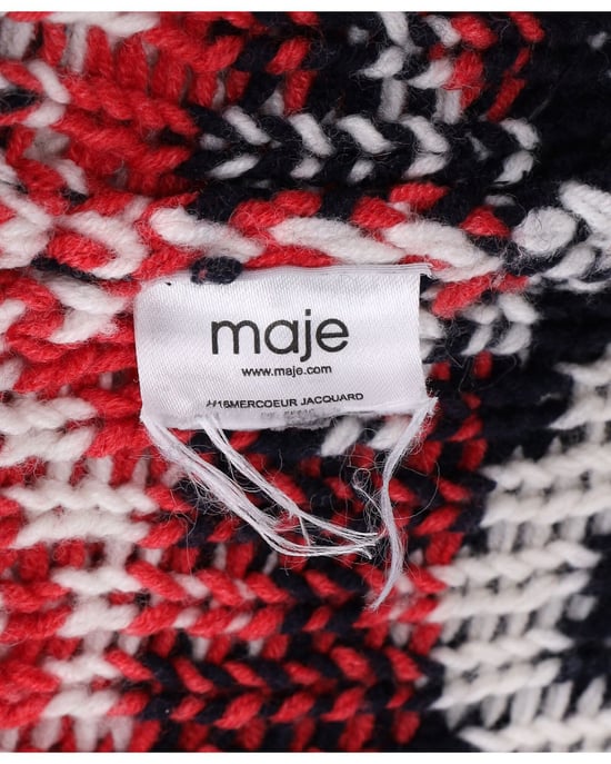 Maje Mercouer Fair Isle vest met ritssluiting aan de voorkant in veelkleurige wol - Image 5