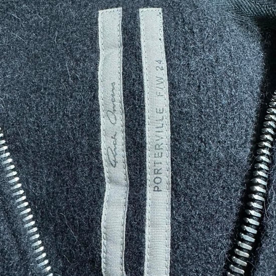 Rick Owens Batwing Klaus Zip Cardigan in zwarte alpacawol - Image 4
